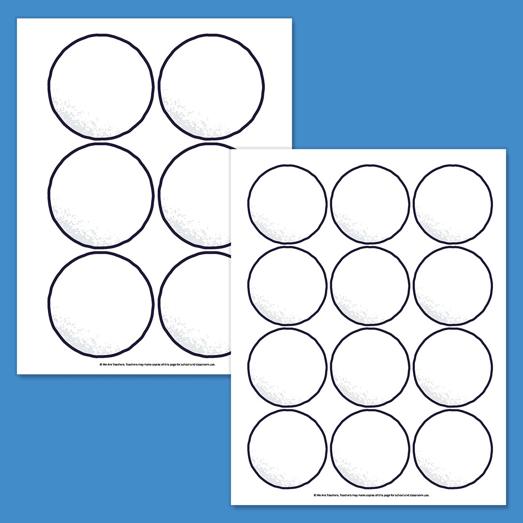 Snowman Template Printable Free