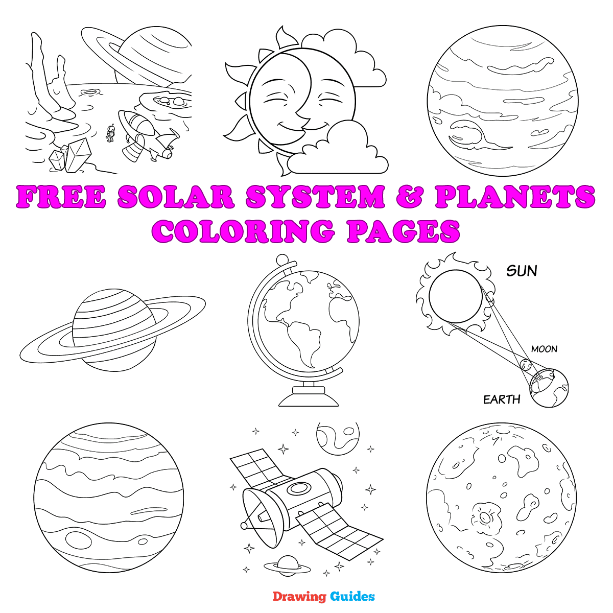 Free Solar System And Planets Coloring Pages For Kids 27 