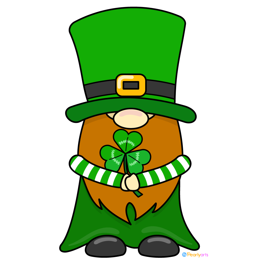 FREE St Patrick s Day Gnome Clipart Pearly Arts