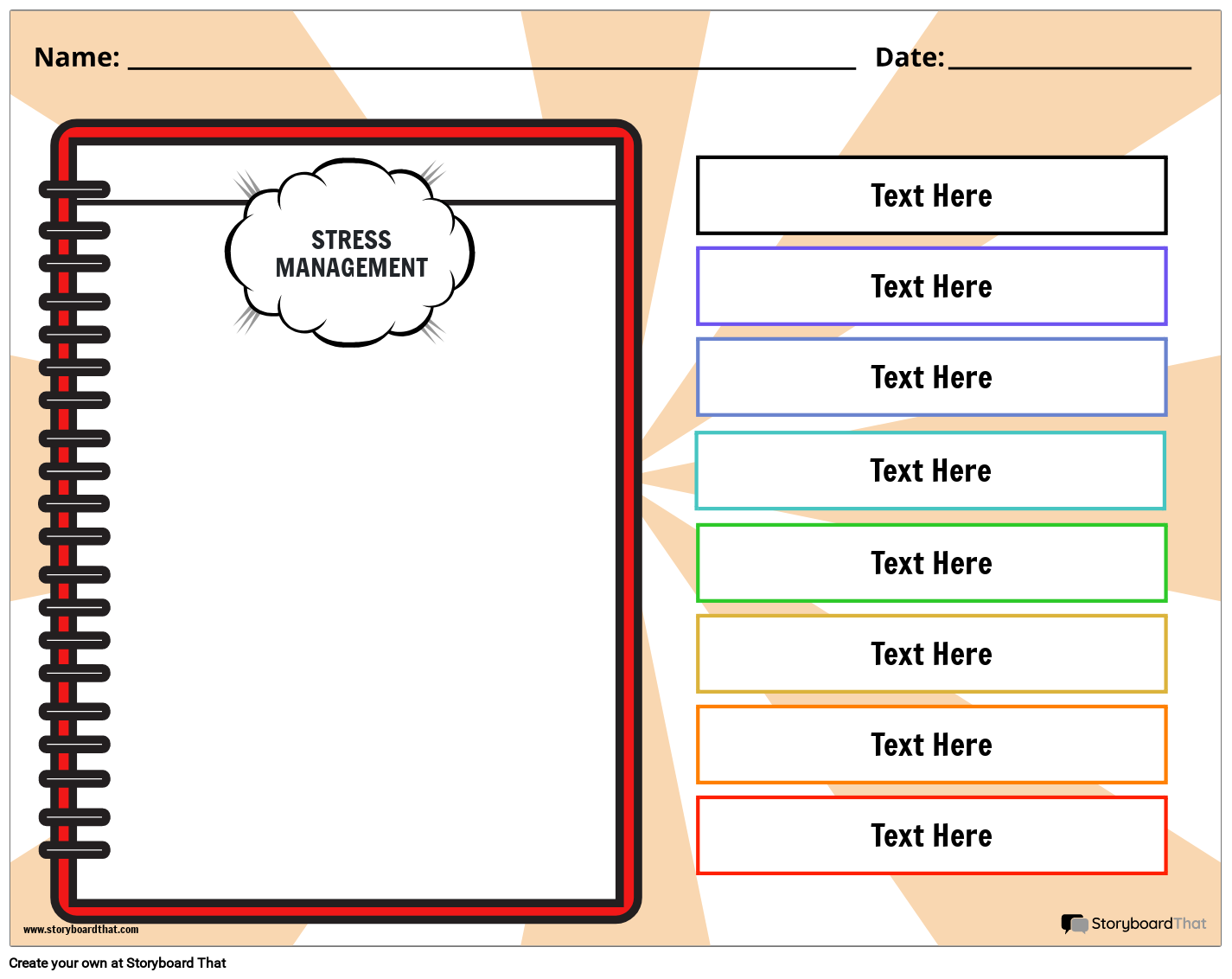 Free Stress Management Worksheets By StoryboardThat