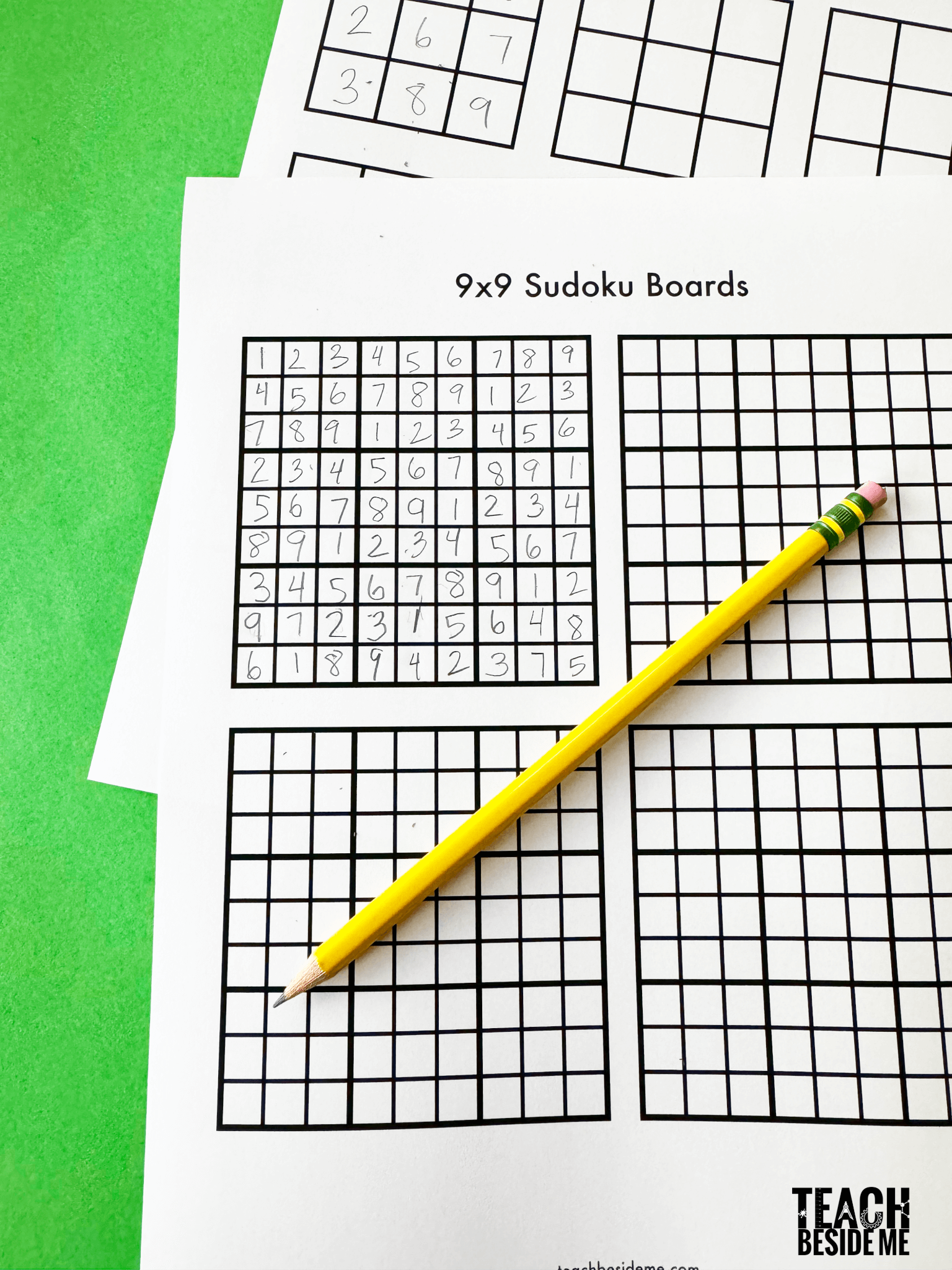 Free Sudoku Grid PDF 253KB 1 Page s Worksheets Library