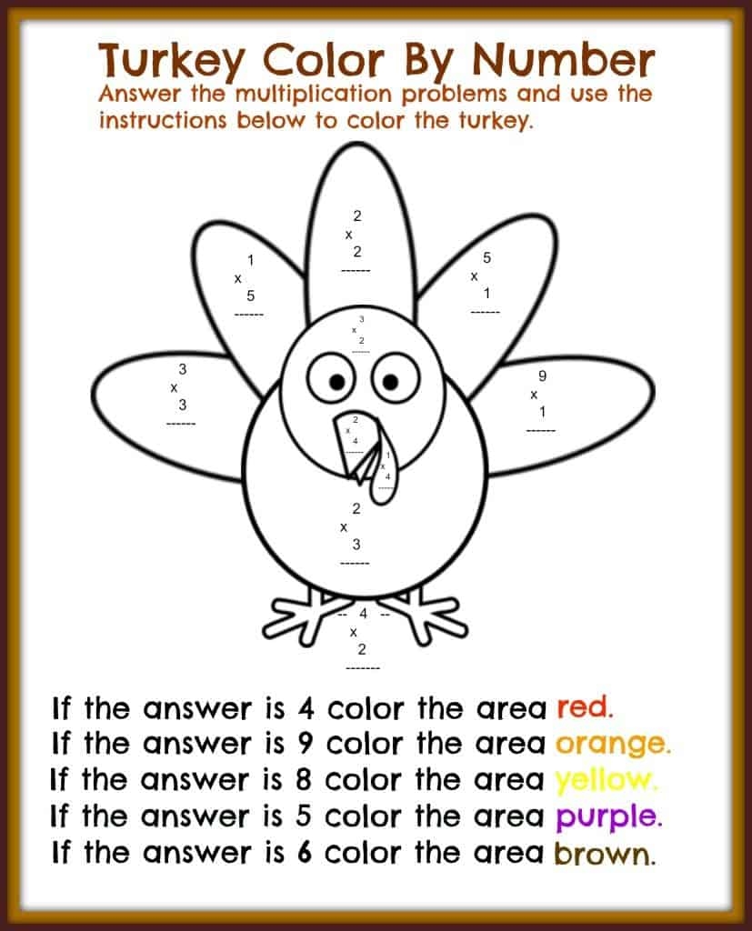 Thanksgiving Free Worksheets Printable