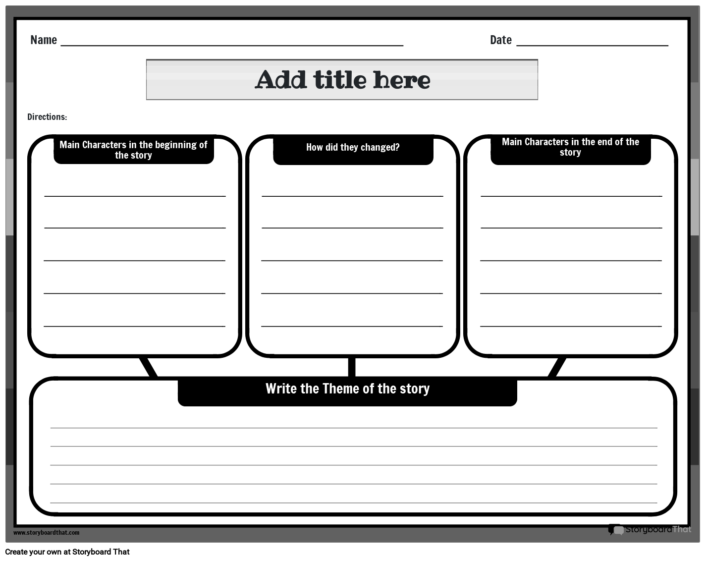 Free Theme Worksheets Identify U0026 Analyze Theme