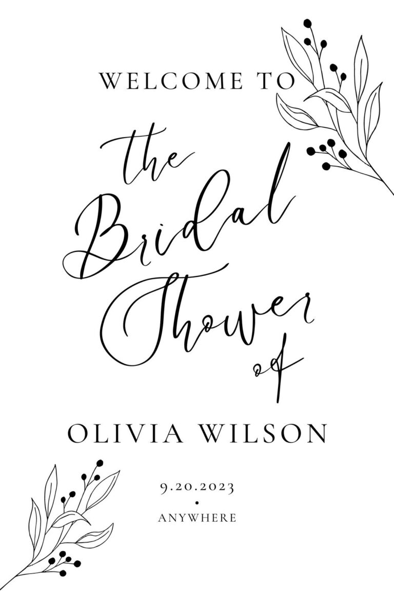 Free To Personalize Bridal Shower Card Templates Canva