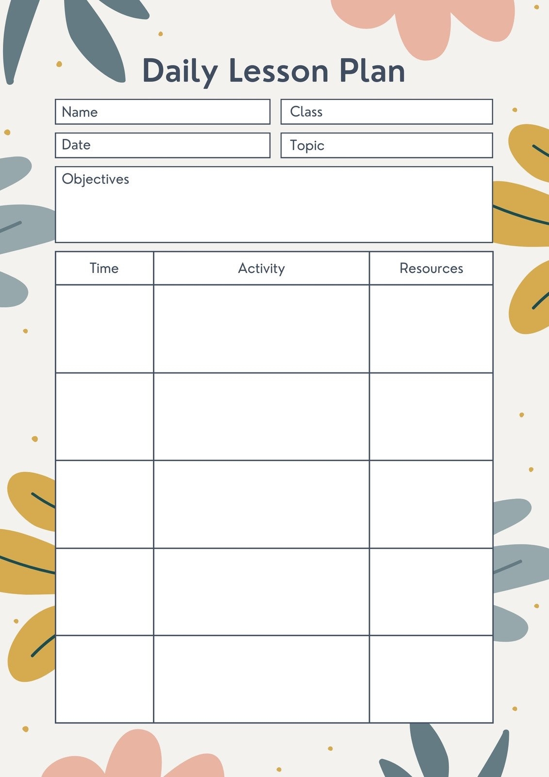 Free Printable Lesson Plans For Toddlers