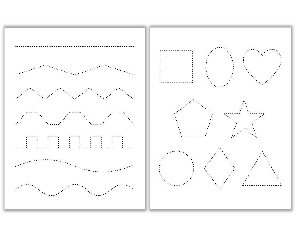 Free Tracing U0026 Cutting Worksheets The Craft at Home Family