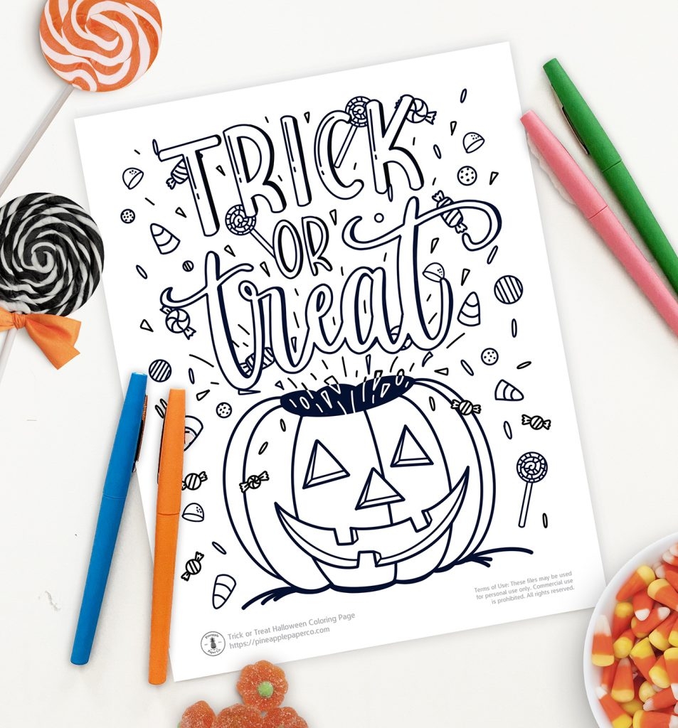 Free Halloween Color Pages Printable