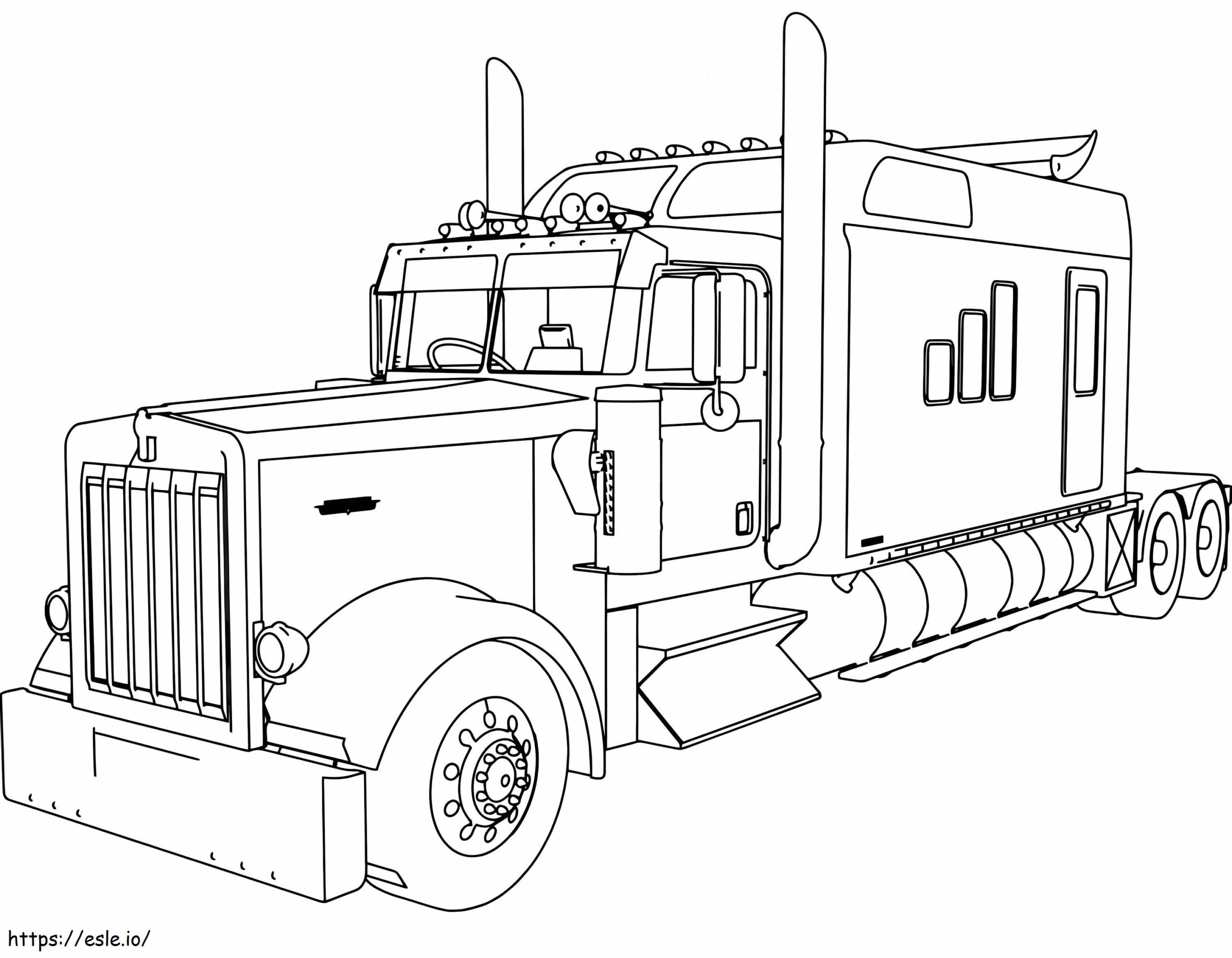 Free Truck Coloring Page