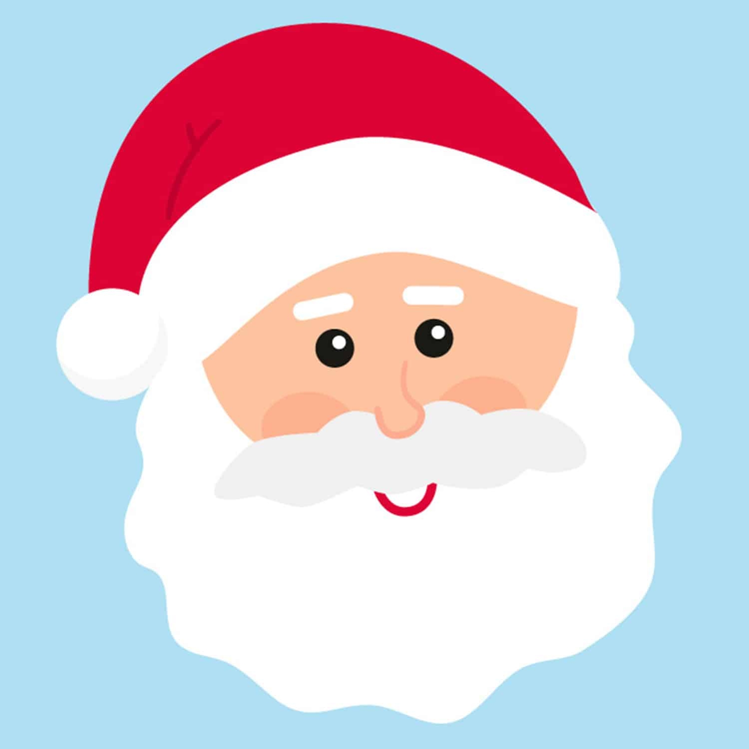 Free U0026 Cute Santa Face Clipart For Your Holiday Decorations Tulamama
