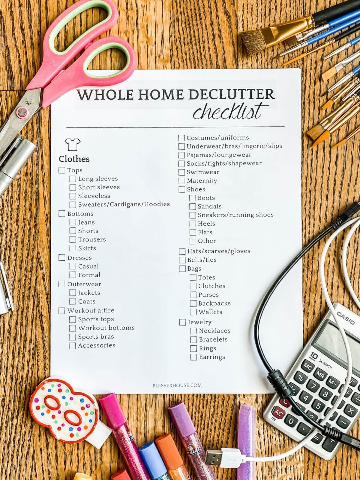 Free Ultimate Home Printable Declutter Checklist PDF Bless er House