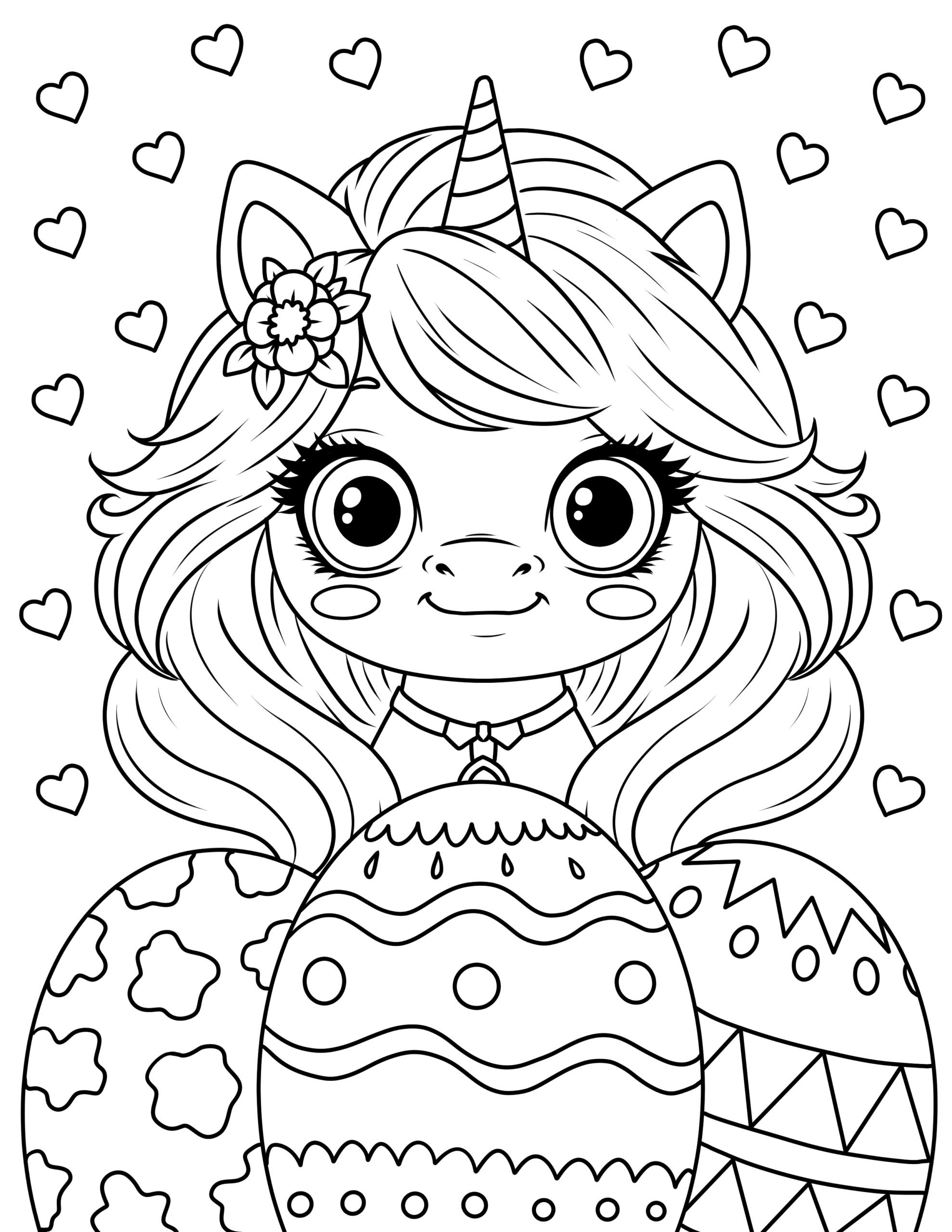 Easter Egg Coloring Sheets Free Printable
