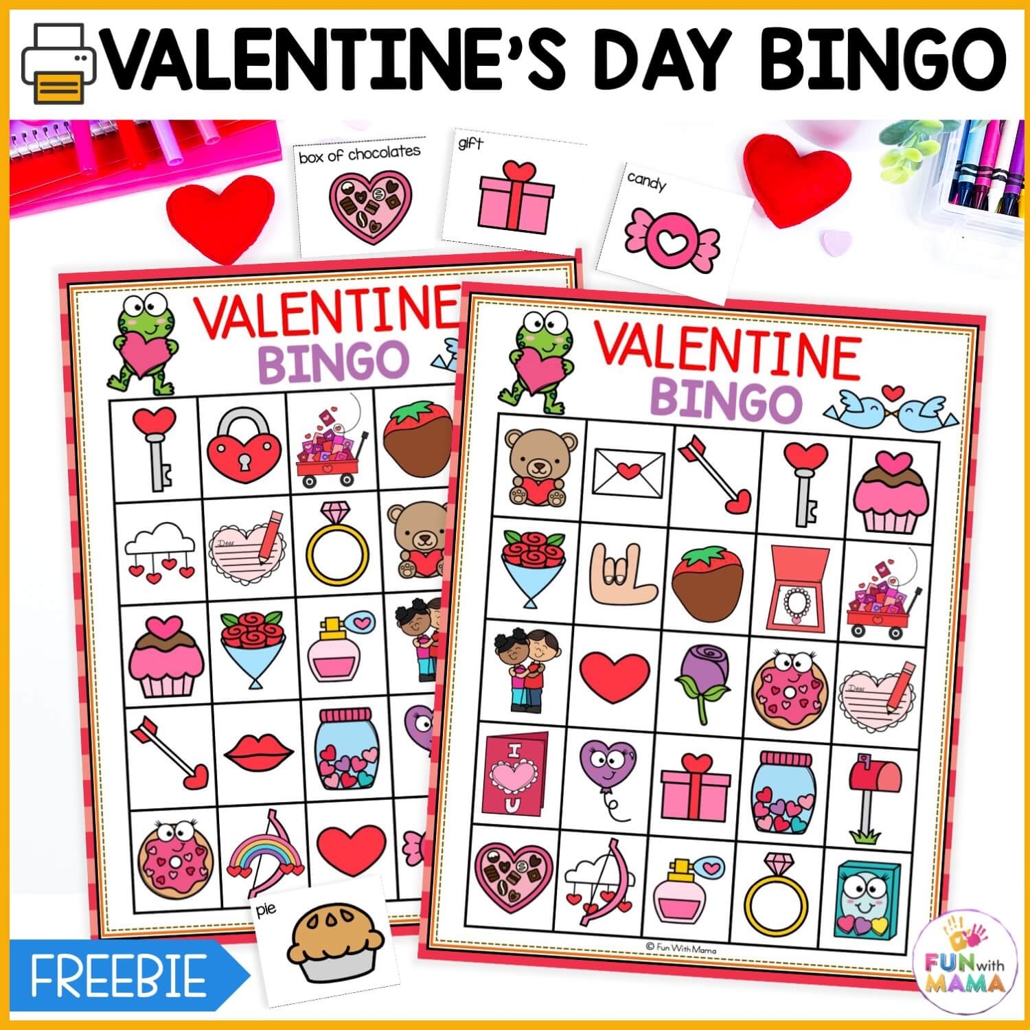 Valentine's Day Bingo Free Printables