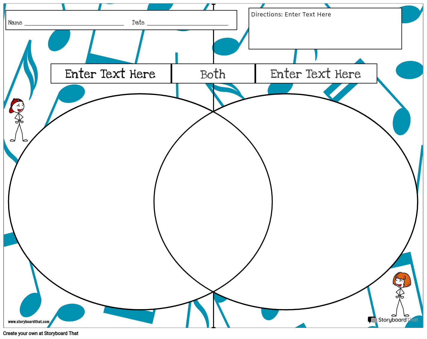 Free Printable Venn Diagram With Lines