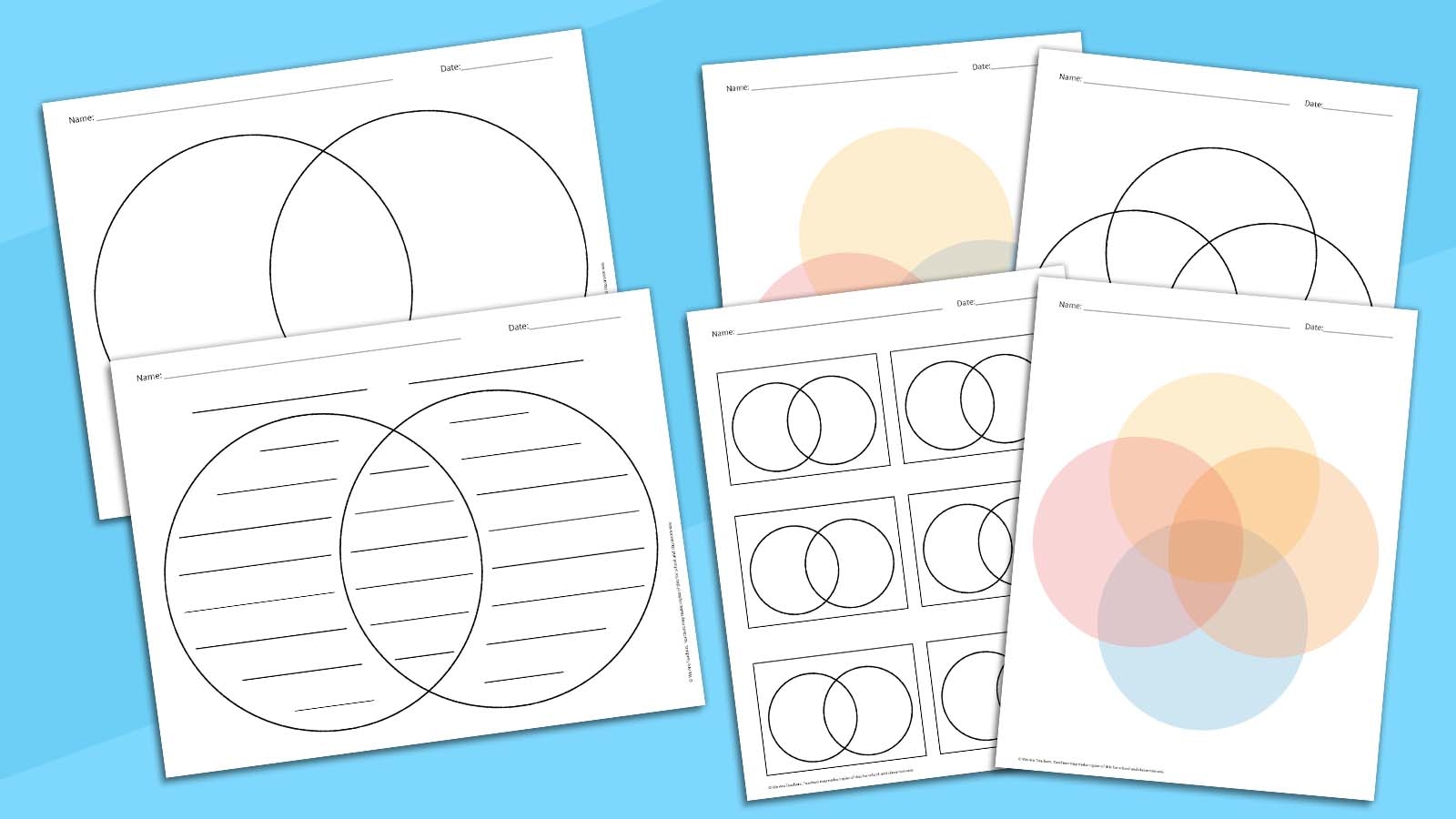 Free Venn Diagram Template Bundle