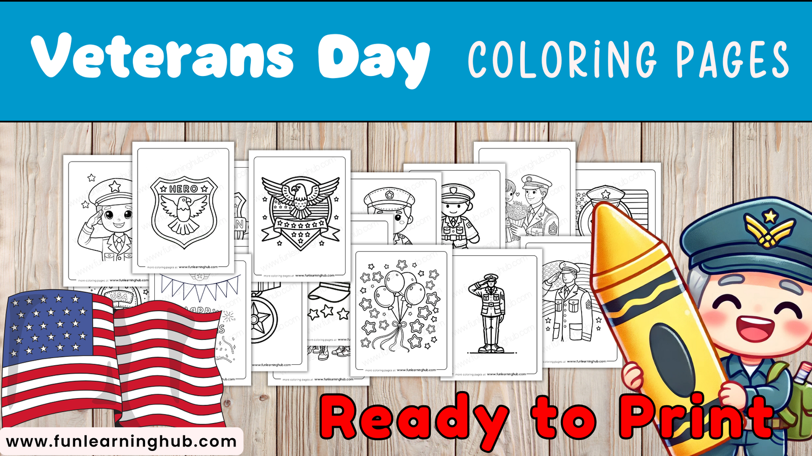 Free Veterans Day Coloring Pages Download Print And Color Fun Learning Hub