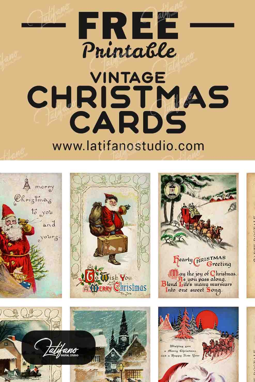 Holiday Greeting Cards Printable Free