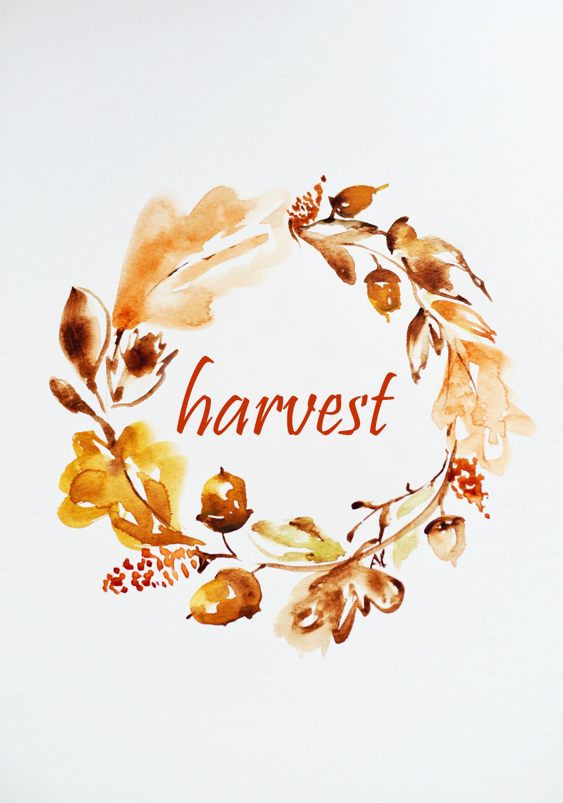 FREE WATERCOLOR FALL Printable
