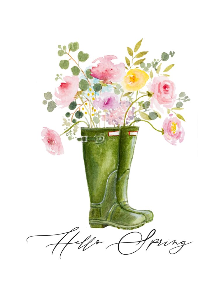 Free Watercolor Spring Printable