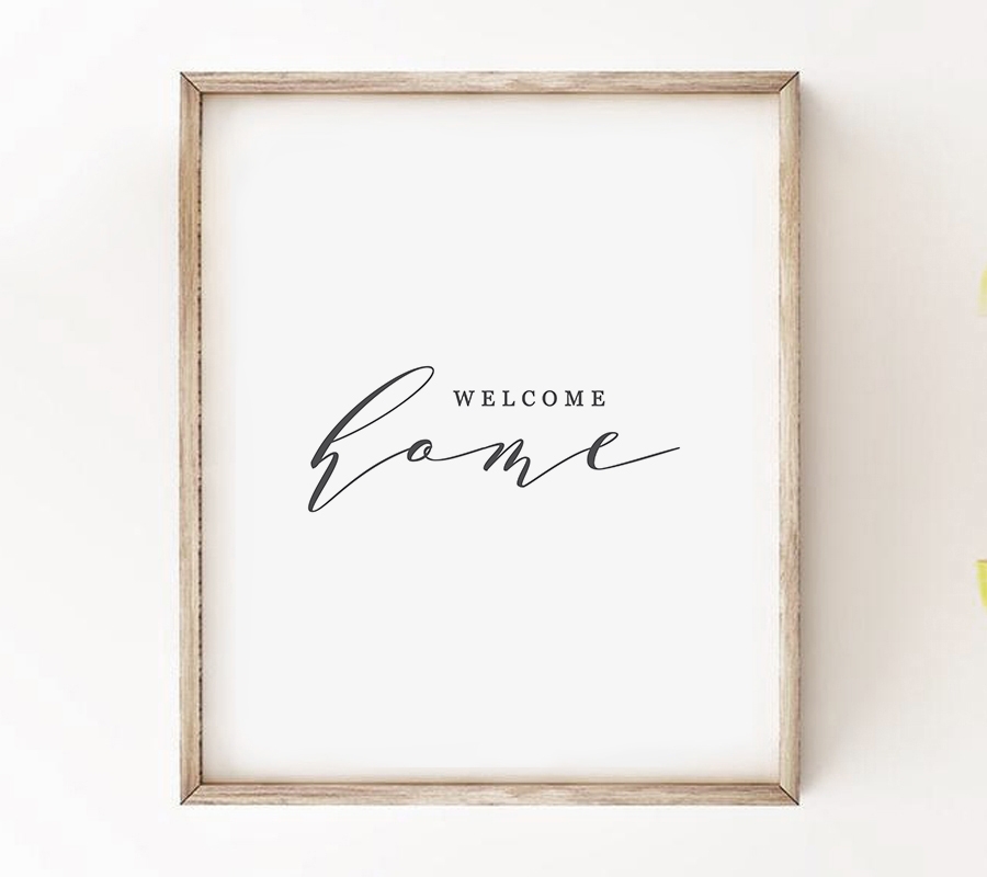 Free Welcome Home Sign Decor Instant Download Printable Printable Market
