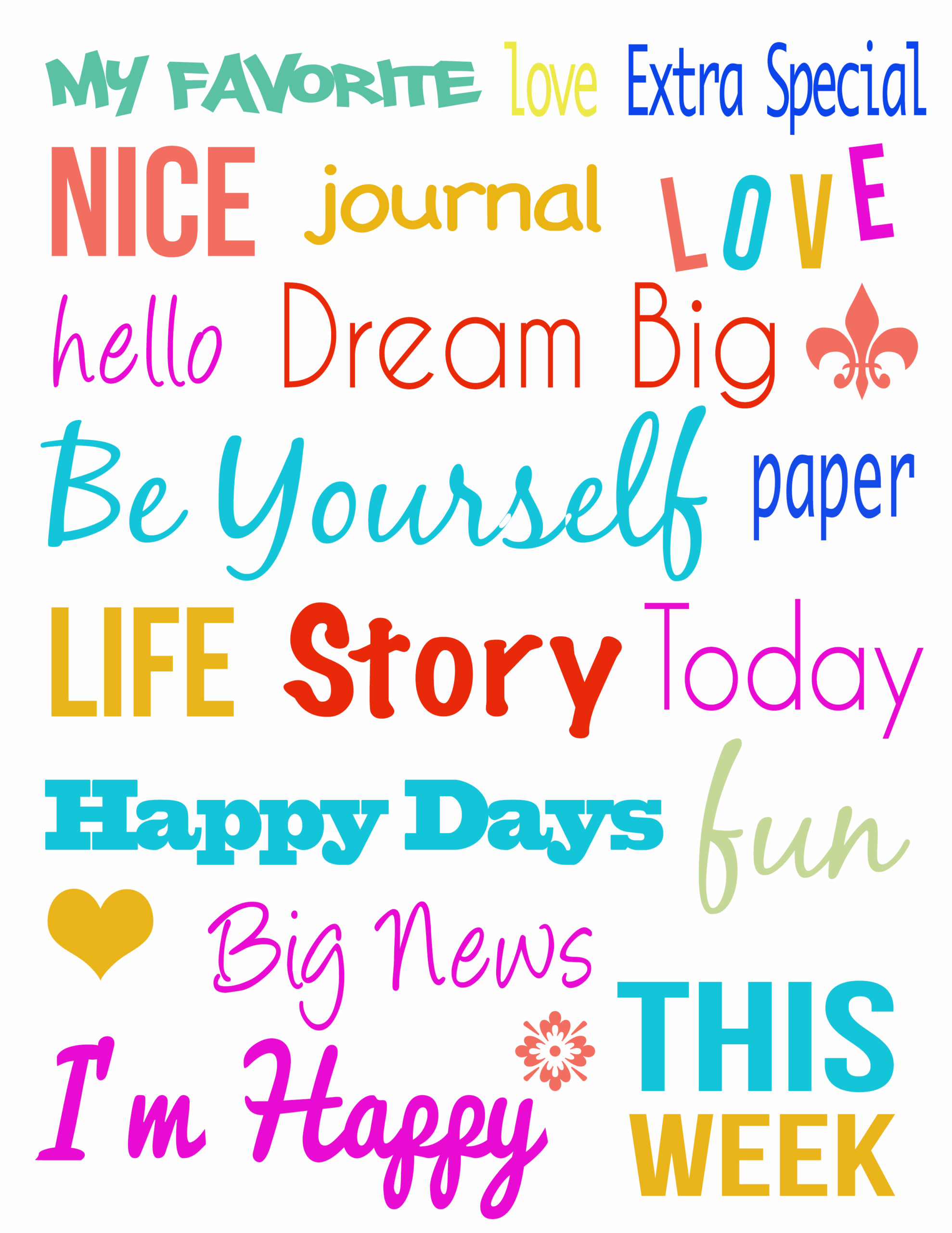 Free Word Printables Download Alanda Craft
