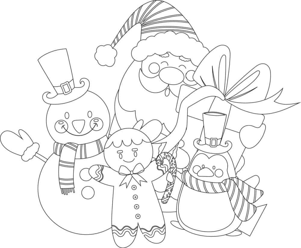 Free Printable Santa Claus Coloring Page