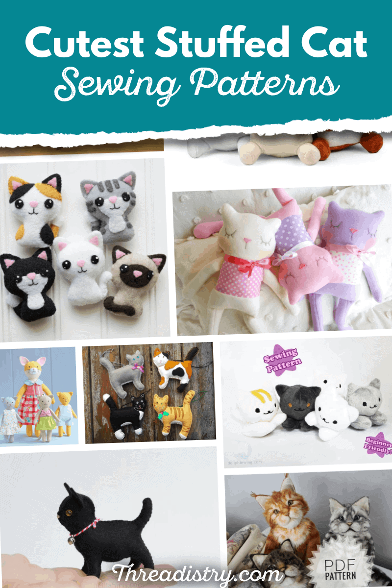From Cute And Cuddly To Realistic The Best Stuffed Cat Sewing 