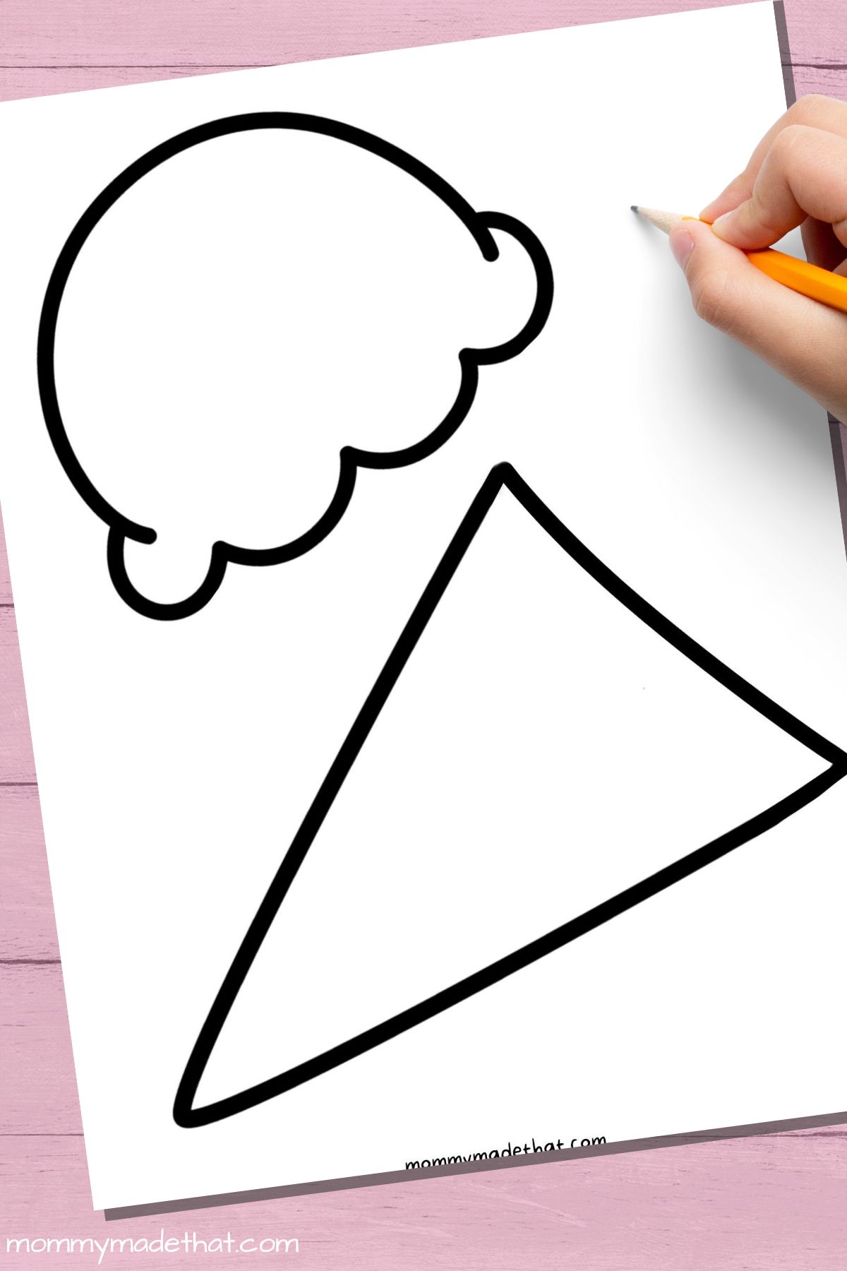 Ice Cream Cone Template Printable Free