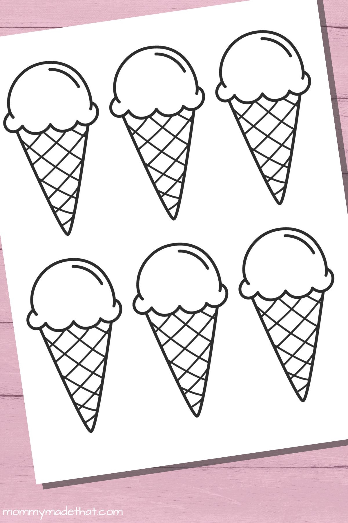 Fun Ice Cream Cone Templates For Crafts U0026 Coloring Worksheets Library