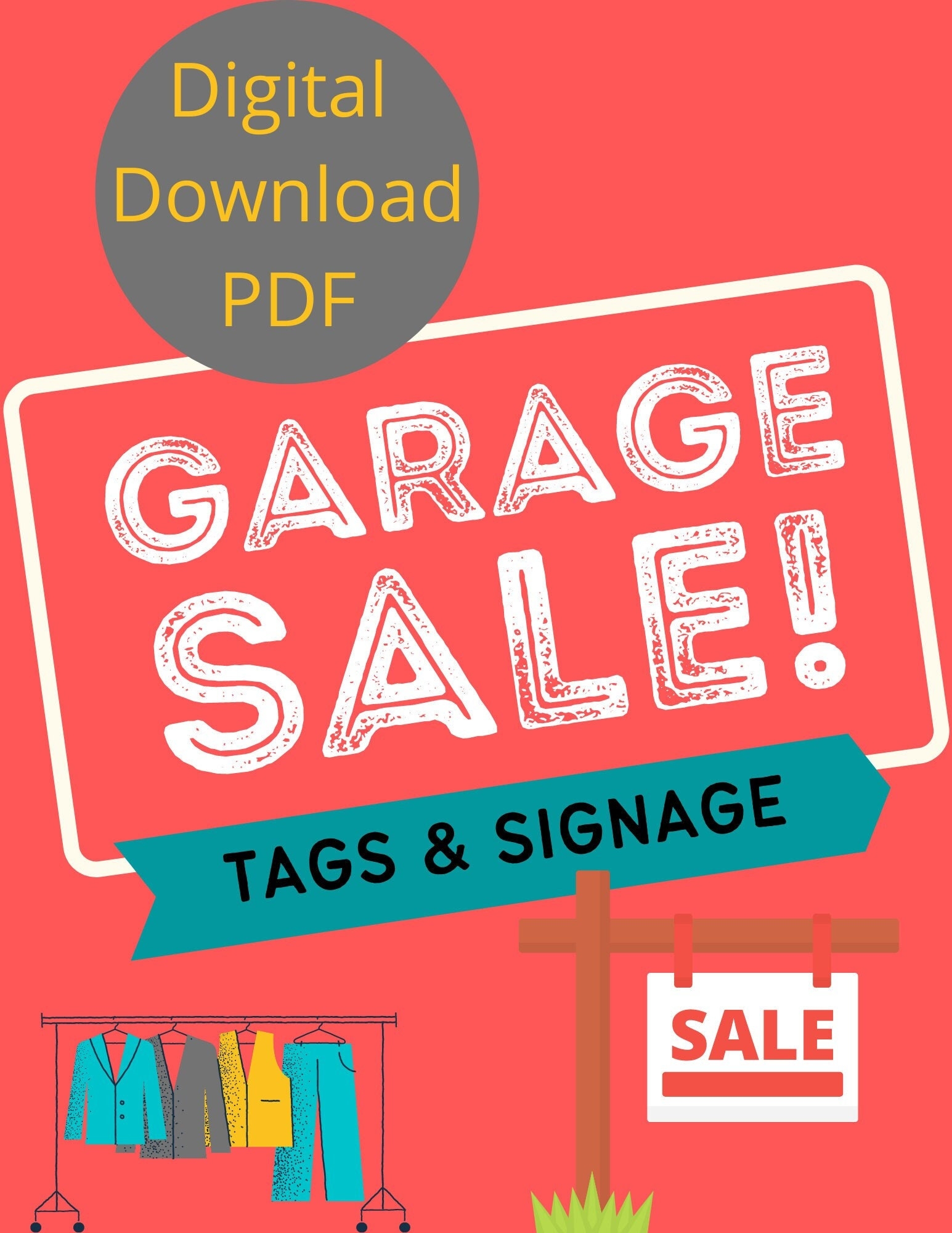 Free Printable Tag Sale Signs
