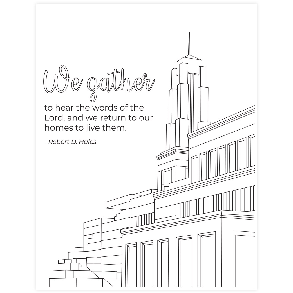 General Conference Coloring Page Printable