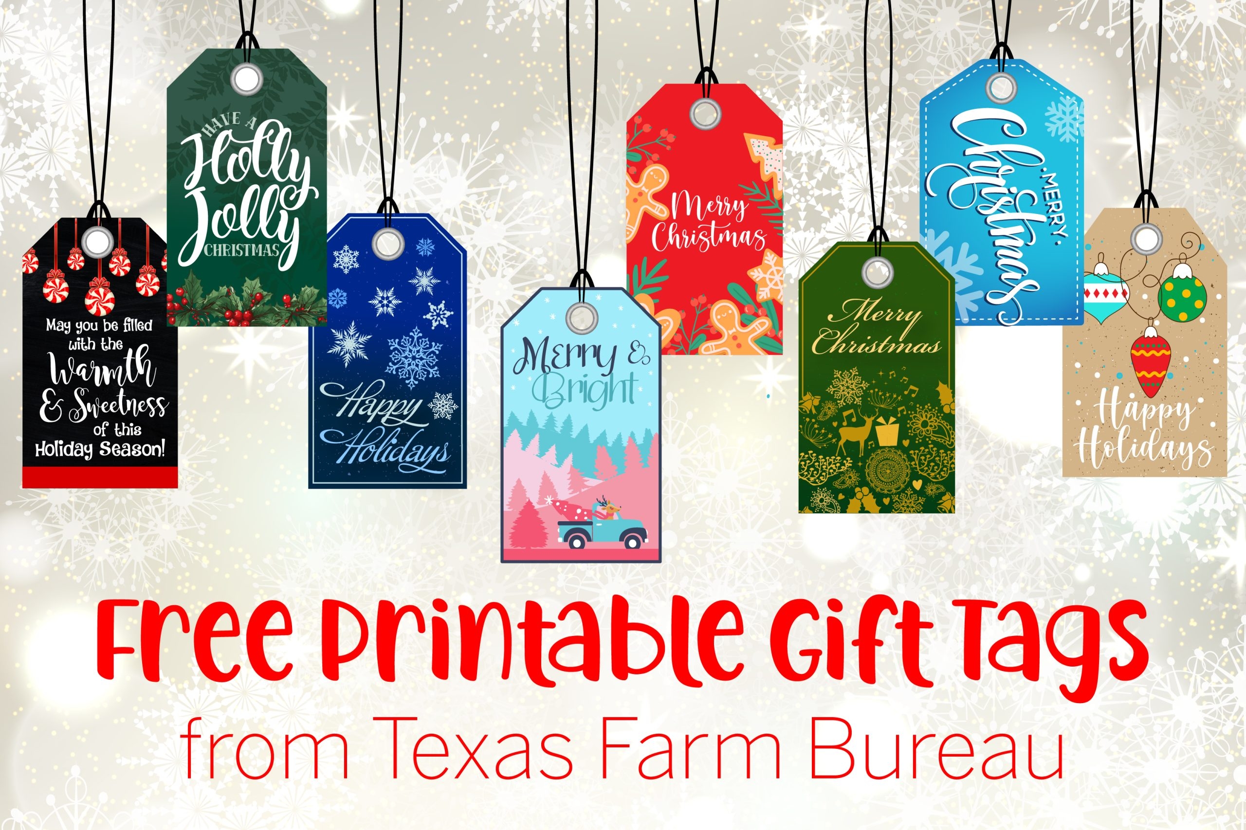 Holiday Gift Tags Free Printable