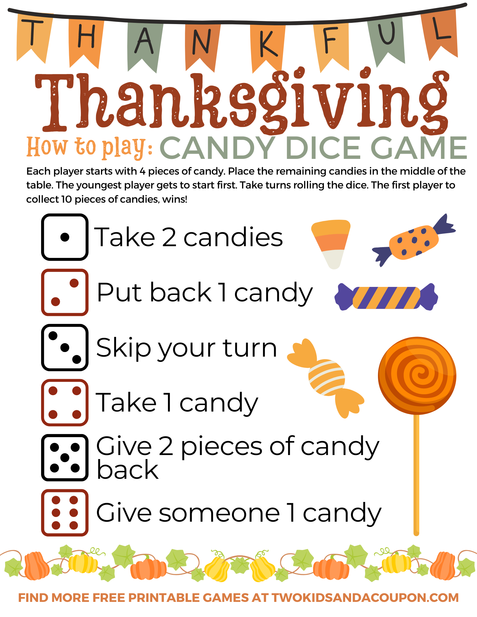 Get Ready To Roll With This Thanksgiving Dice Game