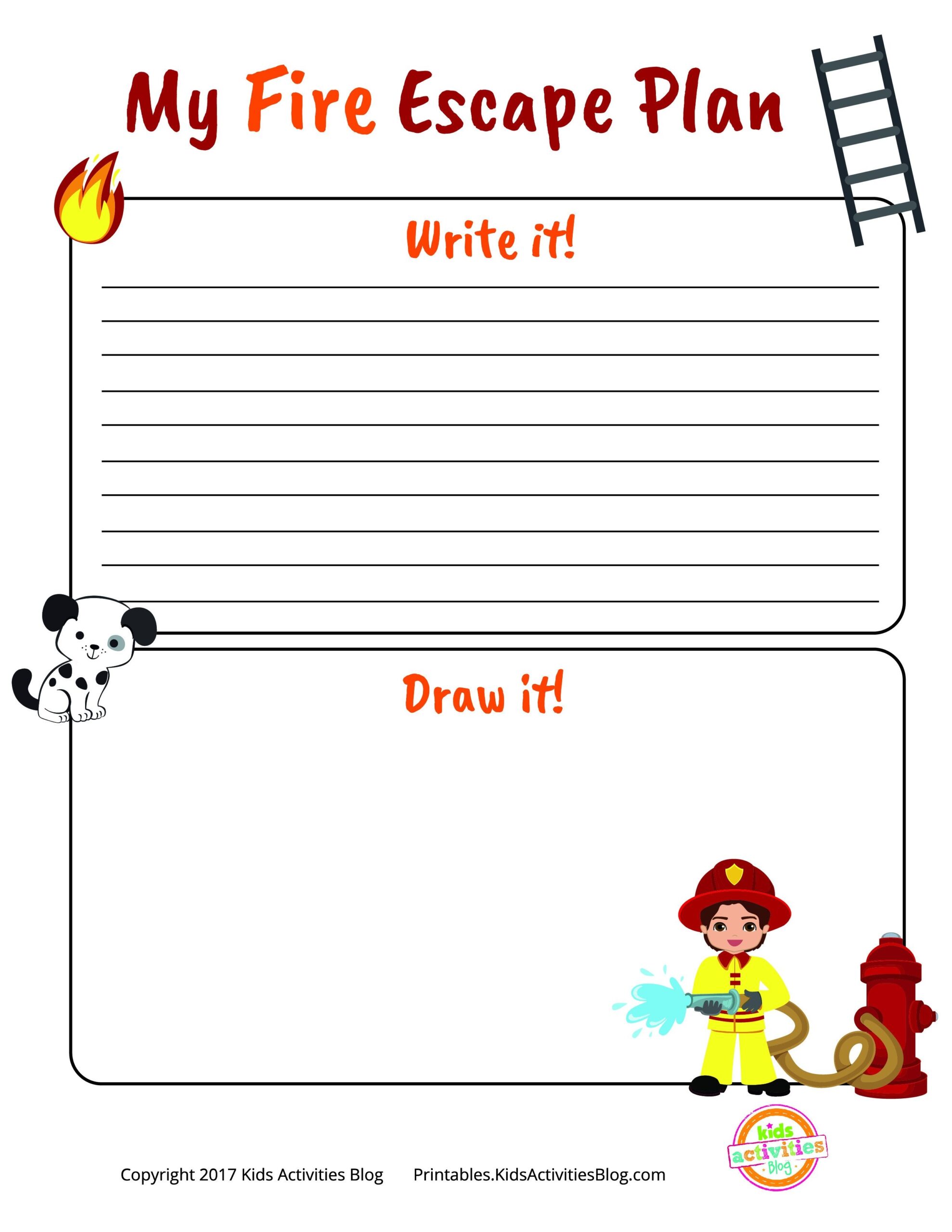 Free Fire Safety Printables