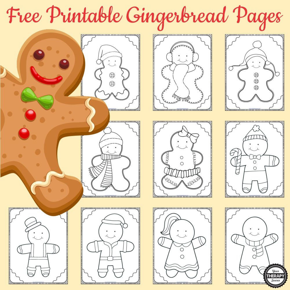 Gingerbread Free Printables