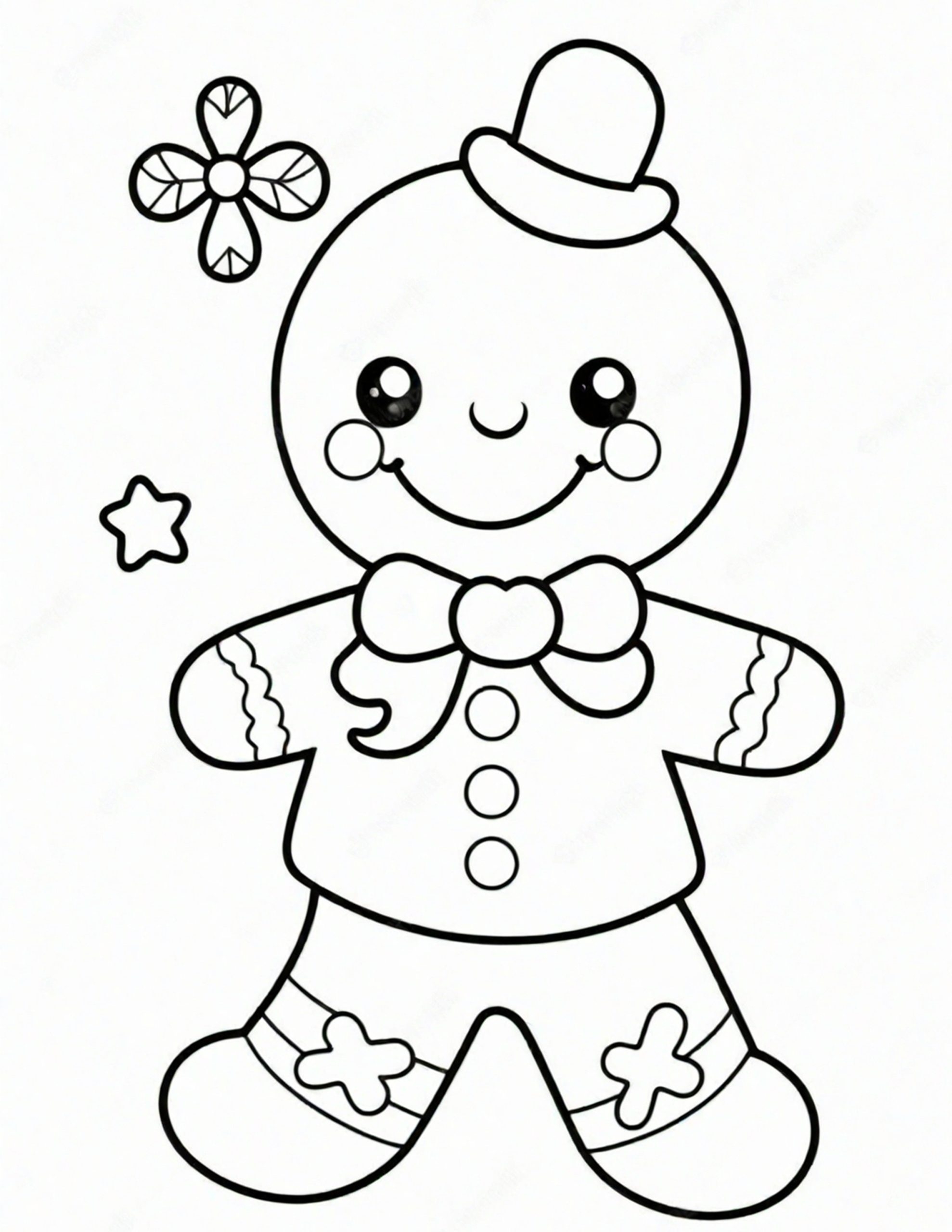 Gingerbread Man Coloring Pages Skip To My Lou