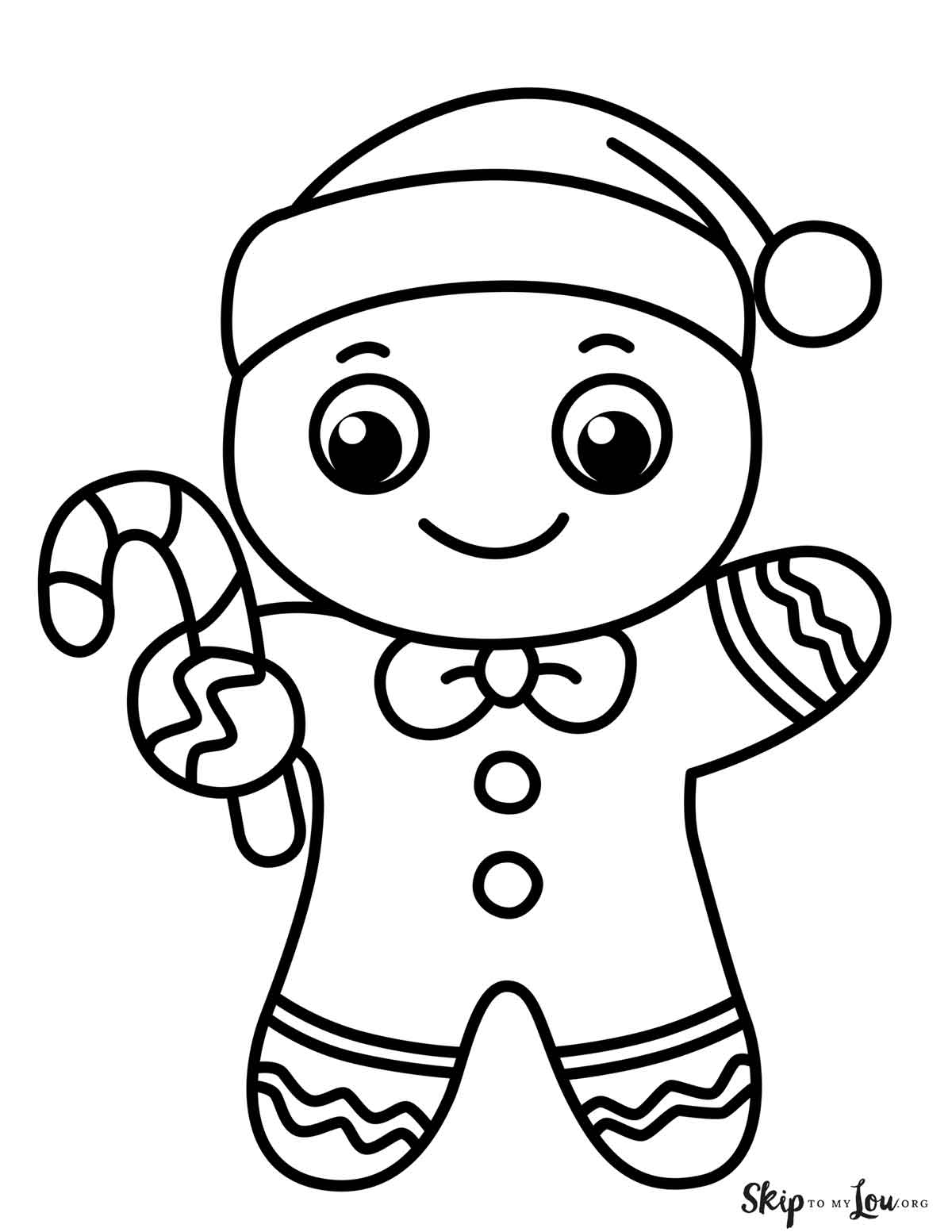 Gingerbread Man Coloring Pages Skip To My Lou