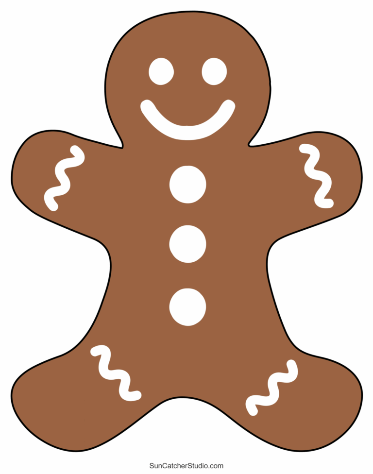 Gingerbread Man Templates Printable Outlines And Patterns Free Printables Monograms Design Tools Patterns U0026 DIY Projects