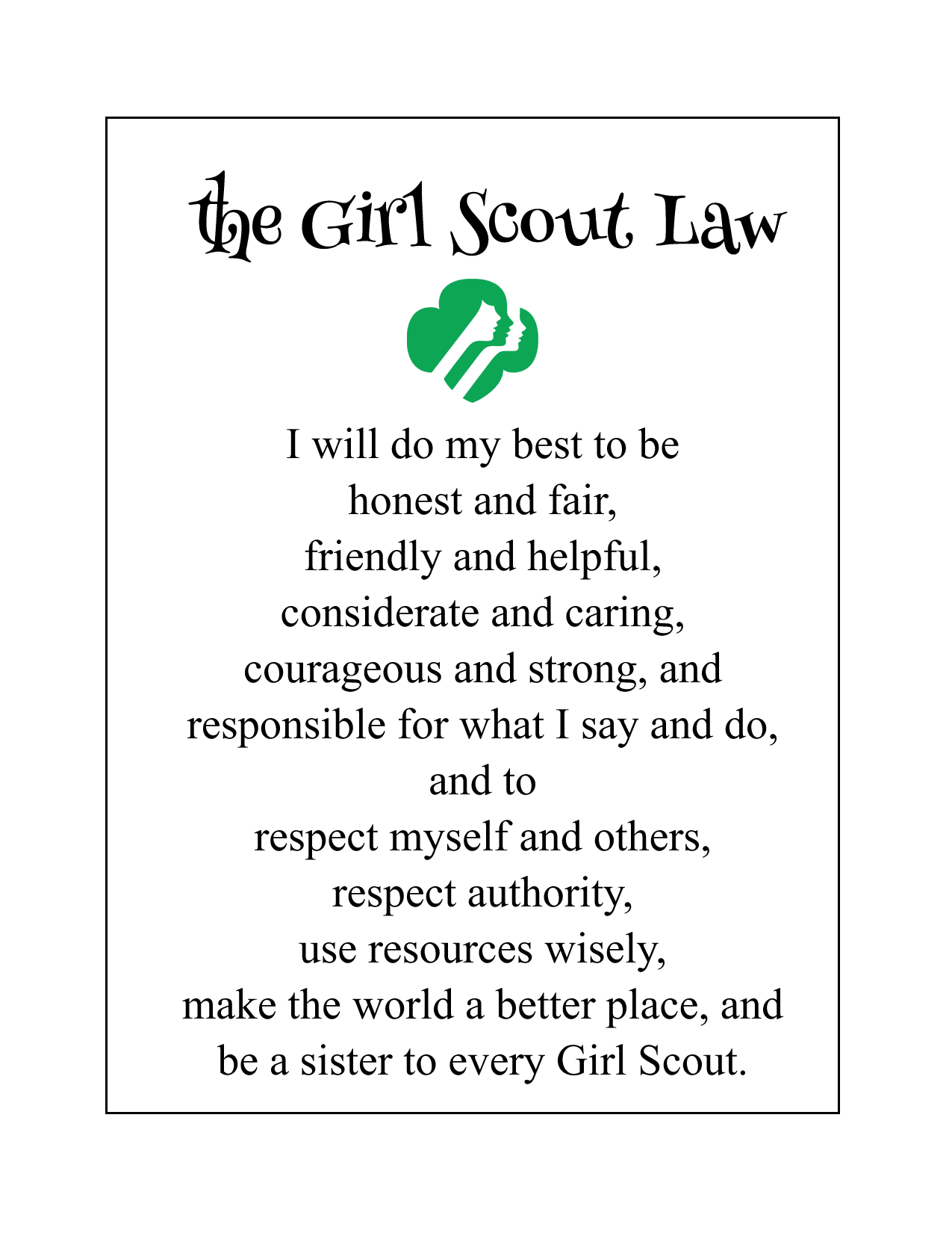Girl Scout Coloring Pages Printable Coloring Pages FREE