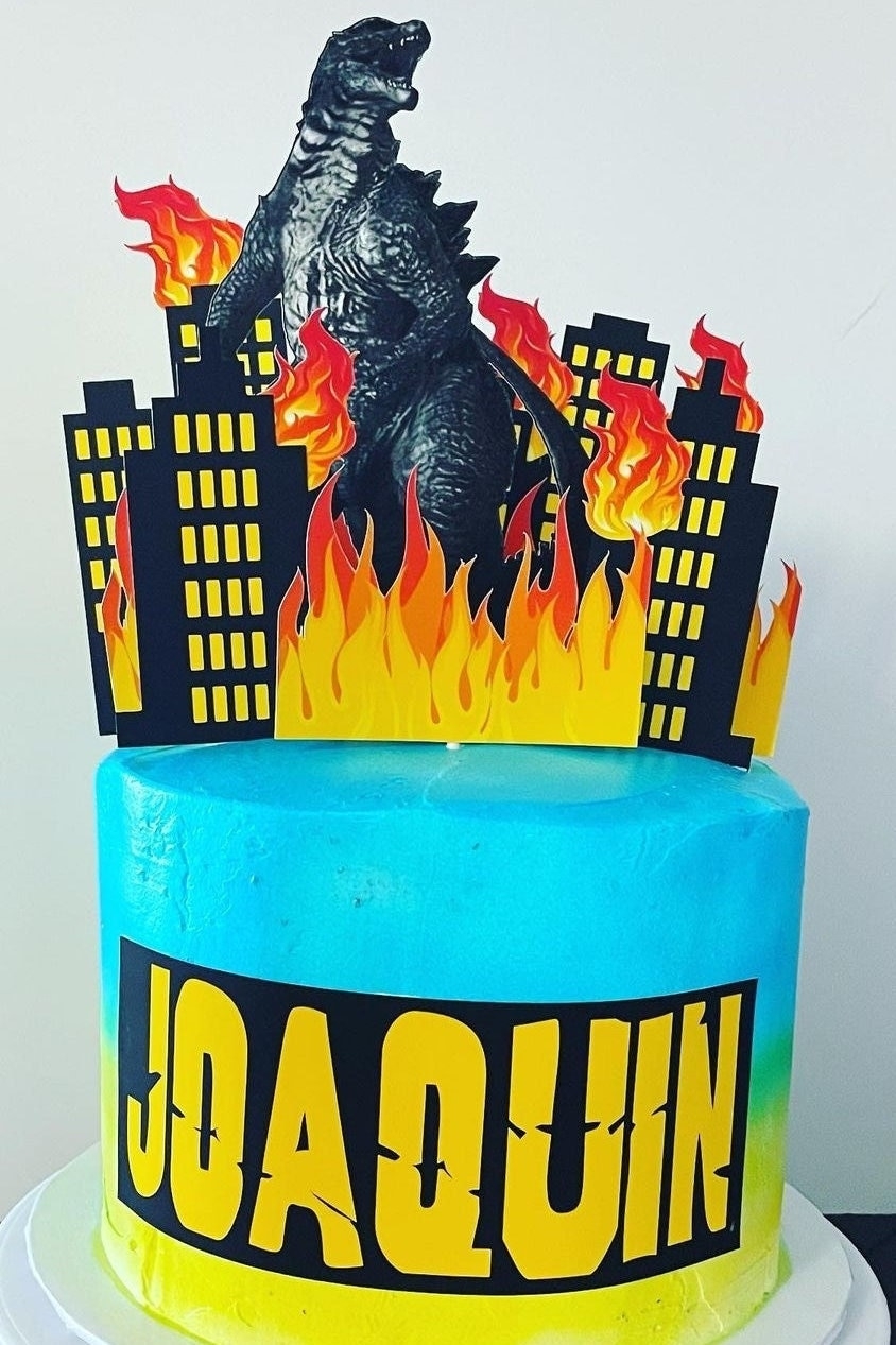 Godzilla Cake Topper Printable Free