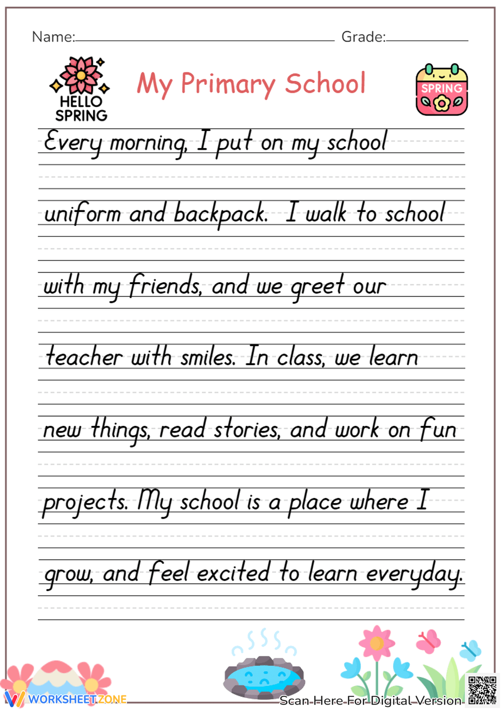 Grade 2 Handwriting Worksheets 2025