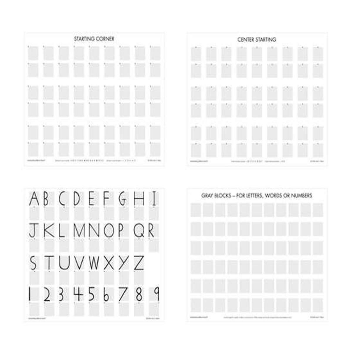 GRAY BLOCK PAPER SET OF 104 SHEETS
