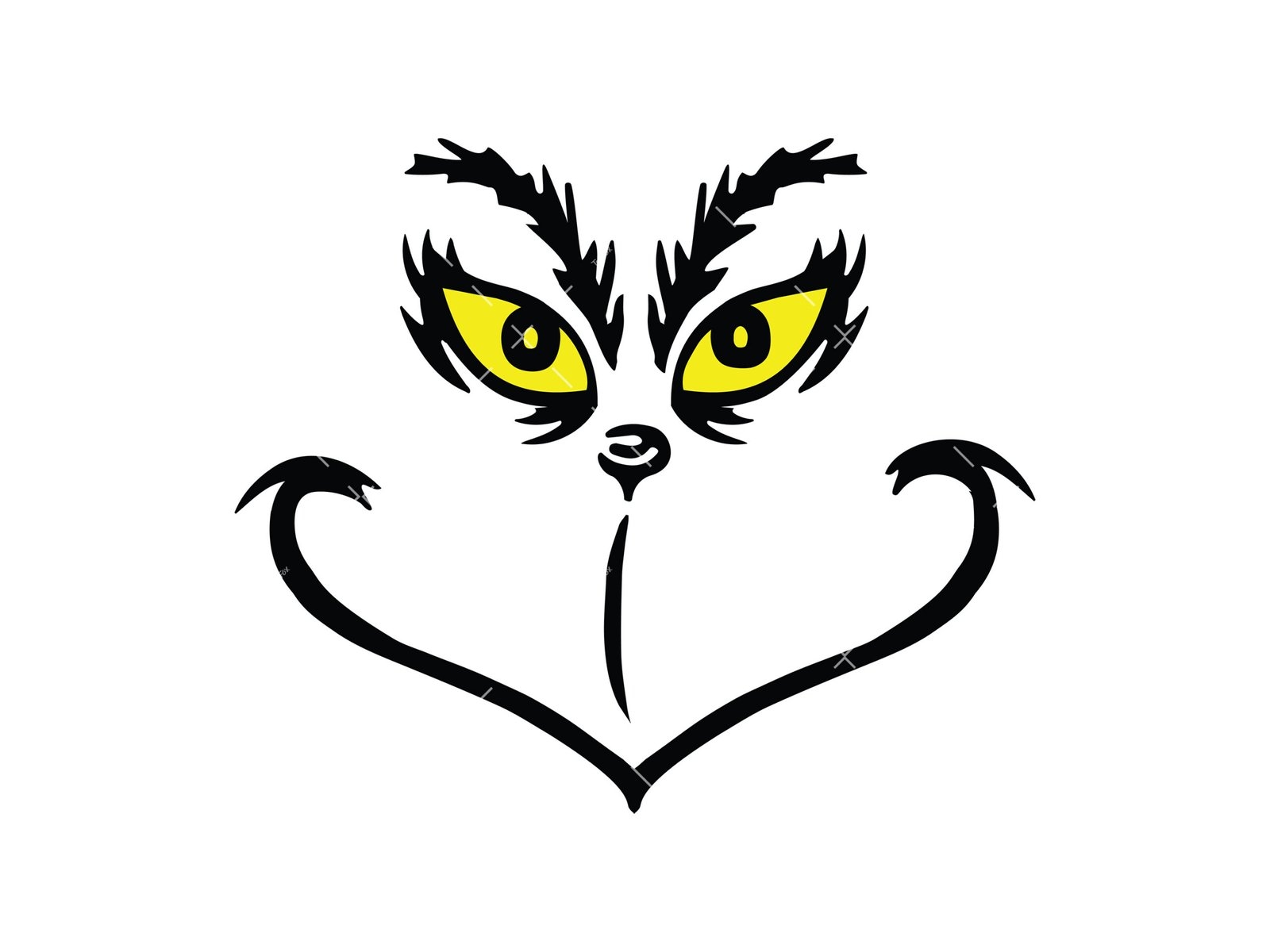 Grinch SVG PNG PDF Grinch Face Cut File My Day Grinch Svg