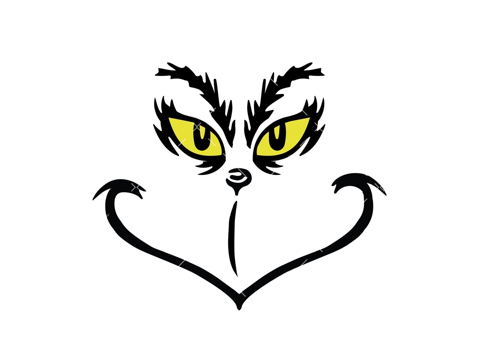 Grinch SVG PNG PDF Grinch Face Cut File My Day Grinch Svg