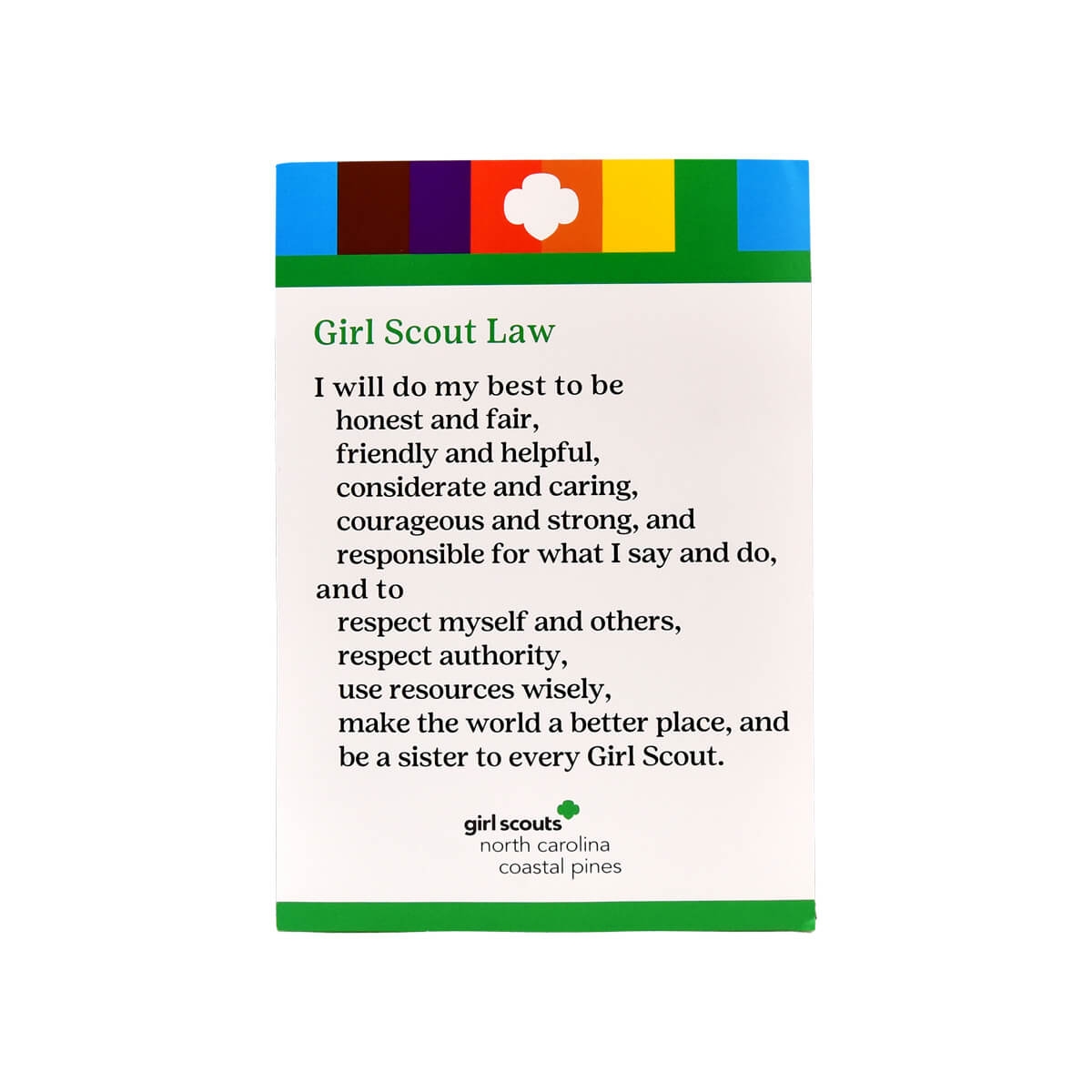 Girl Scout Law Free Printable