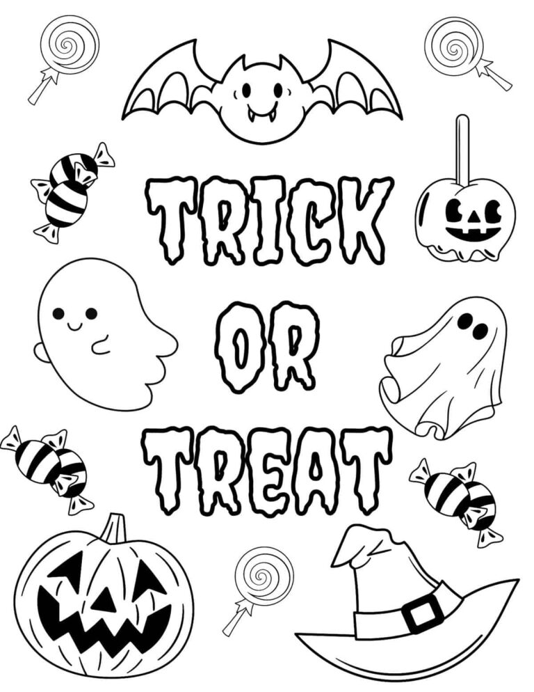 Halloween Colour Sheets 2025
