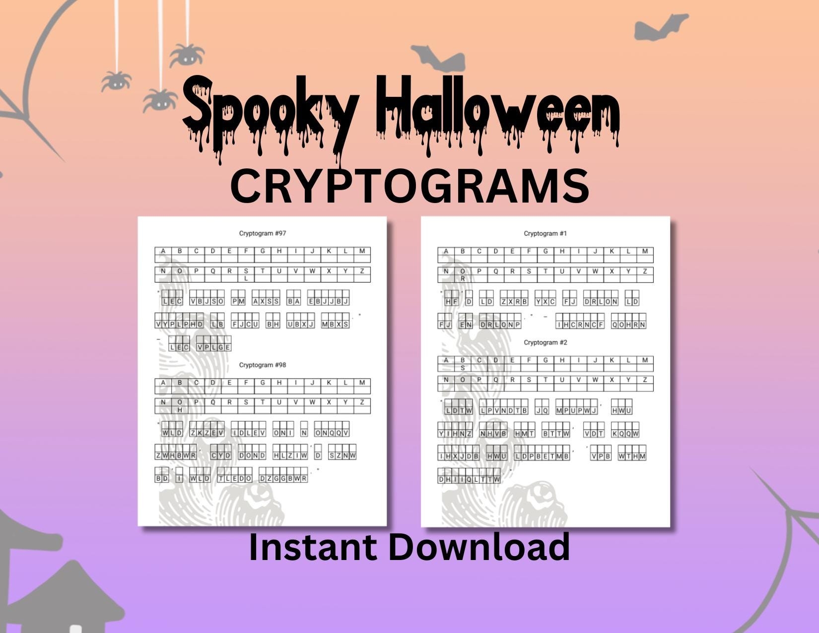 Cryptograms Printable Free