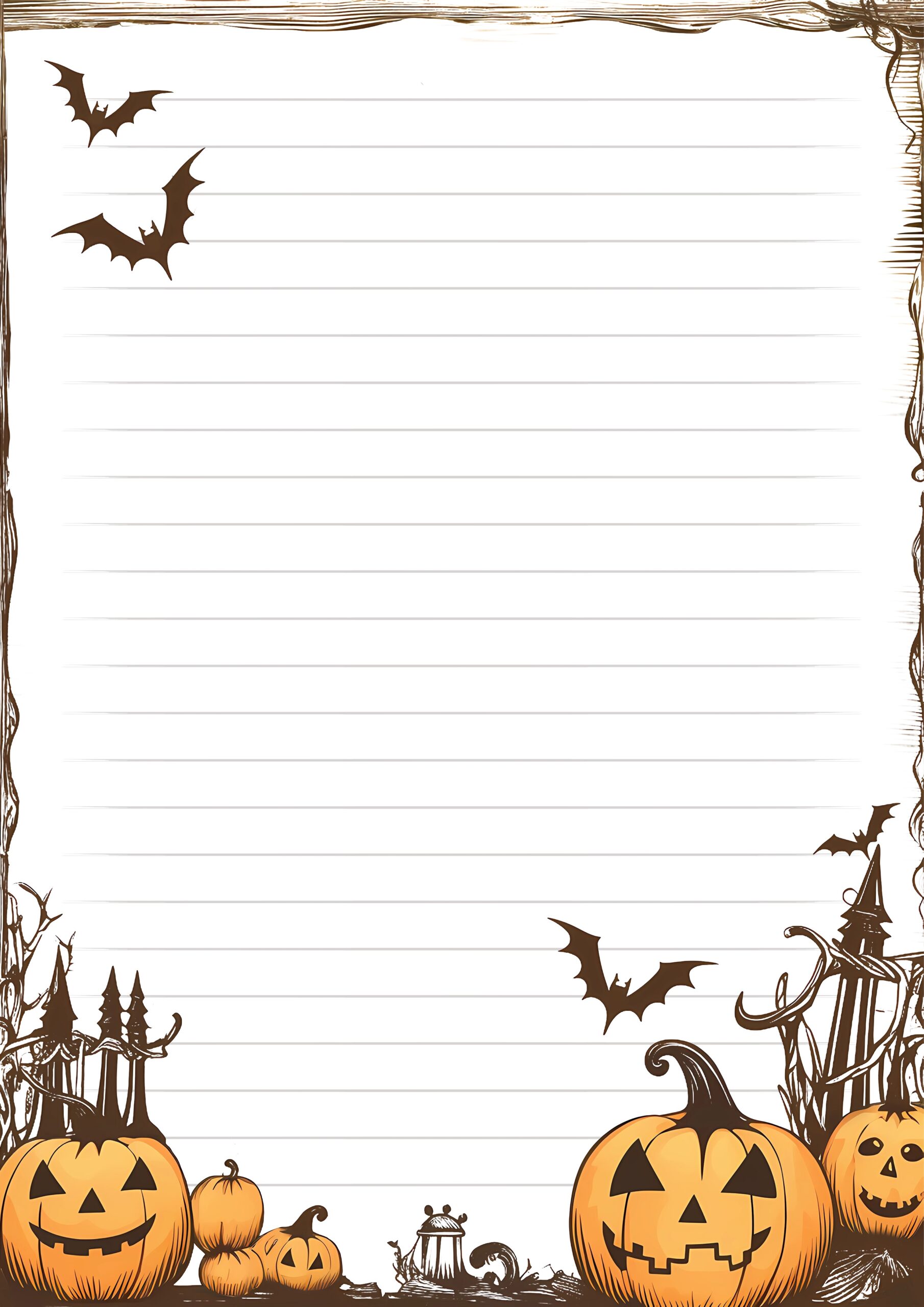 Halloween Writing Paper Free Google Docs Template Gdoc io
