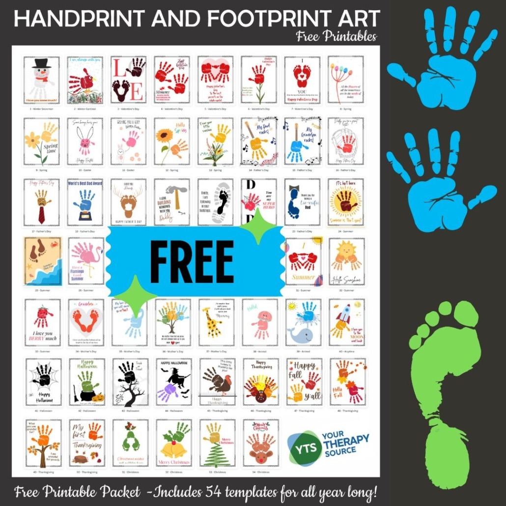 Handprint Art And Footprint Art FREE Printable PDF Your 