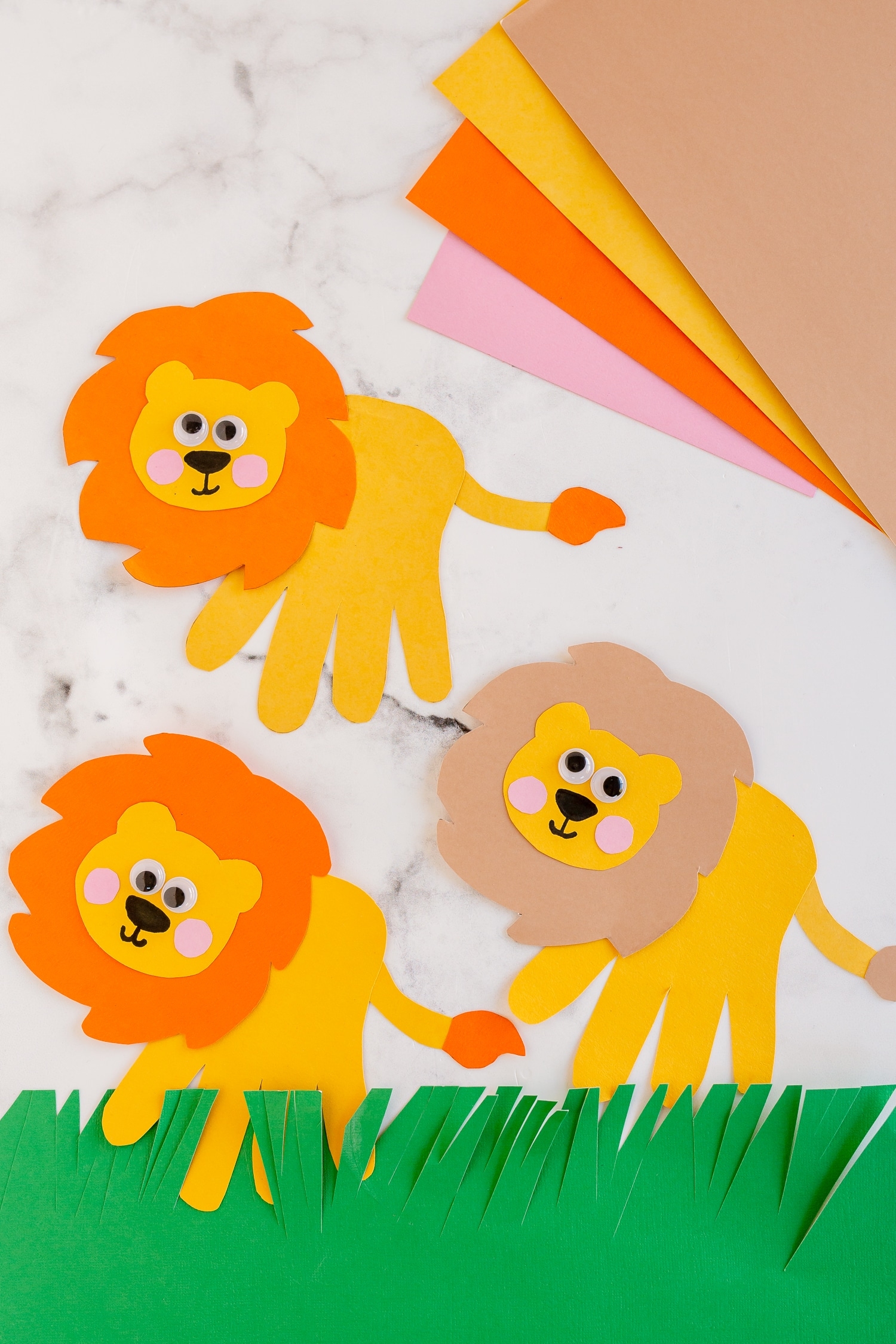 Handprint Lion Craft Made To Be A Momma