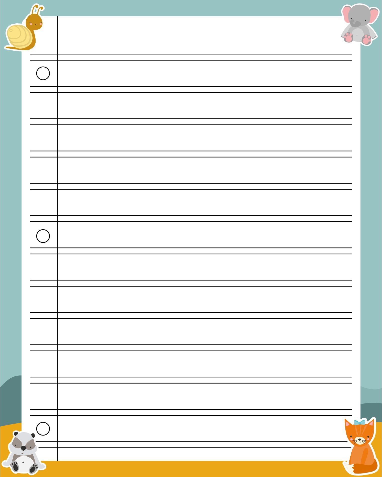 Writing Without Tears Free Printables